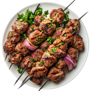 Lamb Shish and Kofte Kebab